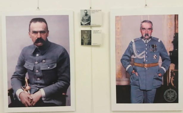 marszałek Józef Piłsudski na koloryzowanych zdjęciach