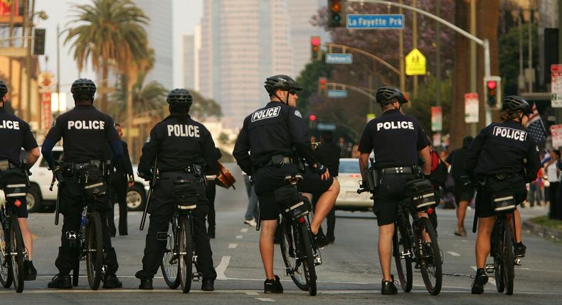 Los Angeles Police Department officers.
