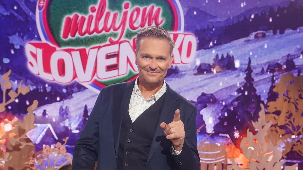 Moderátor Martin Nikodým v silvestrovskej časti Milujem Slovensko.