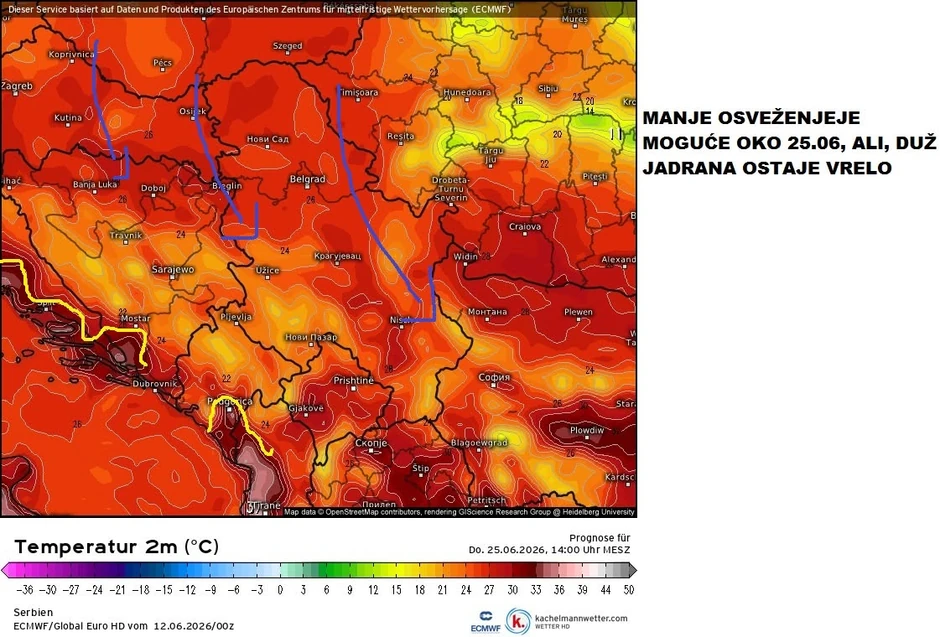 Prognoza vremena - mape