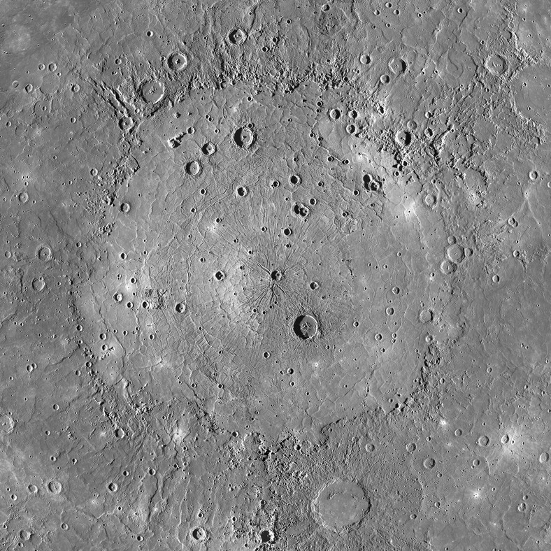 Caloris Planitia - średnica ok. 1550 km