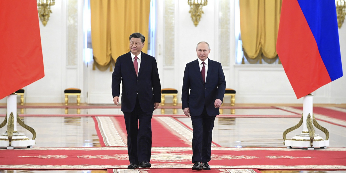 Xi Jinping odwiedza Moskwę, 21 marca 2023 r.