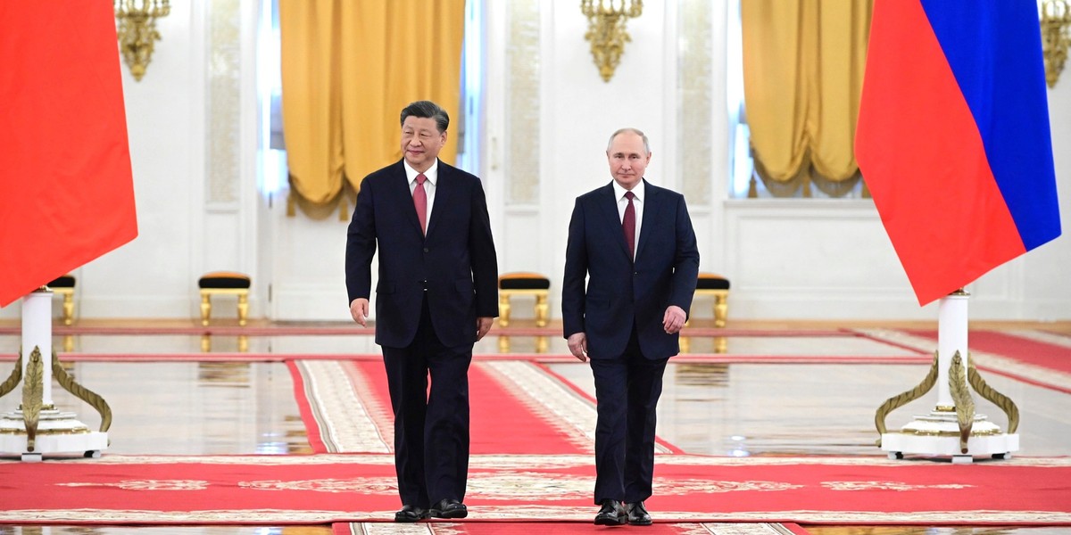 Xi Jinping odwiedza Moskwę, 21 marca 2023 r.