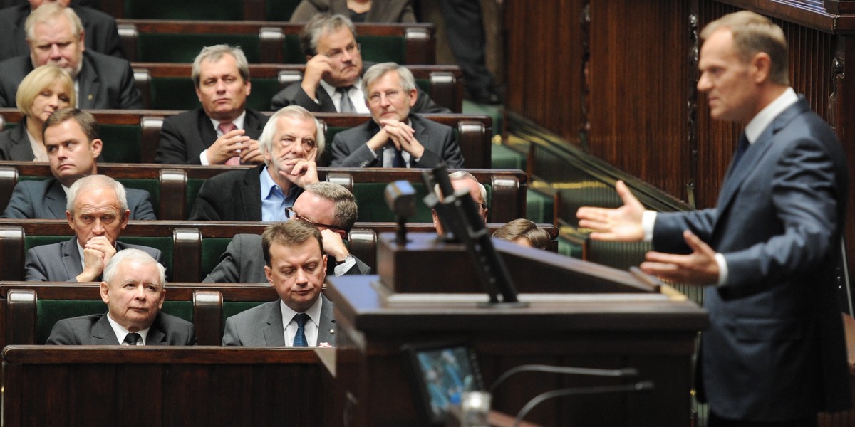 Debata w sejmie na temat katastrofy Smoleńskiej.