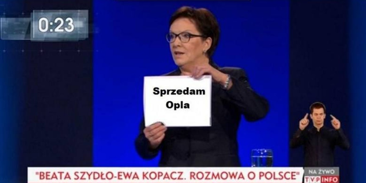 Memy z debaty Kopacz - Szydło