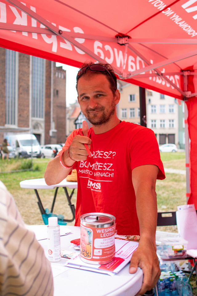 Na Jarmarku pojawił się również namiot Fundacji DKMS, gdzie można było zarejestrować się jako potencjalny Dawca Szpiku.