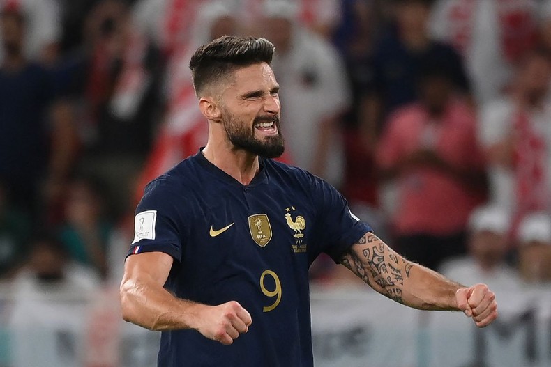 Olivier Giroud is now France all-time top scorer.