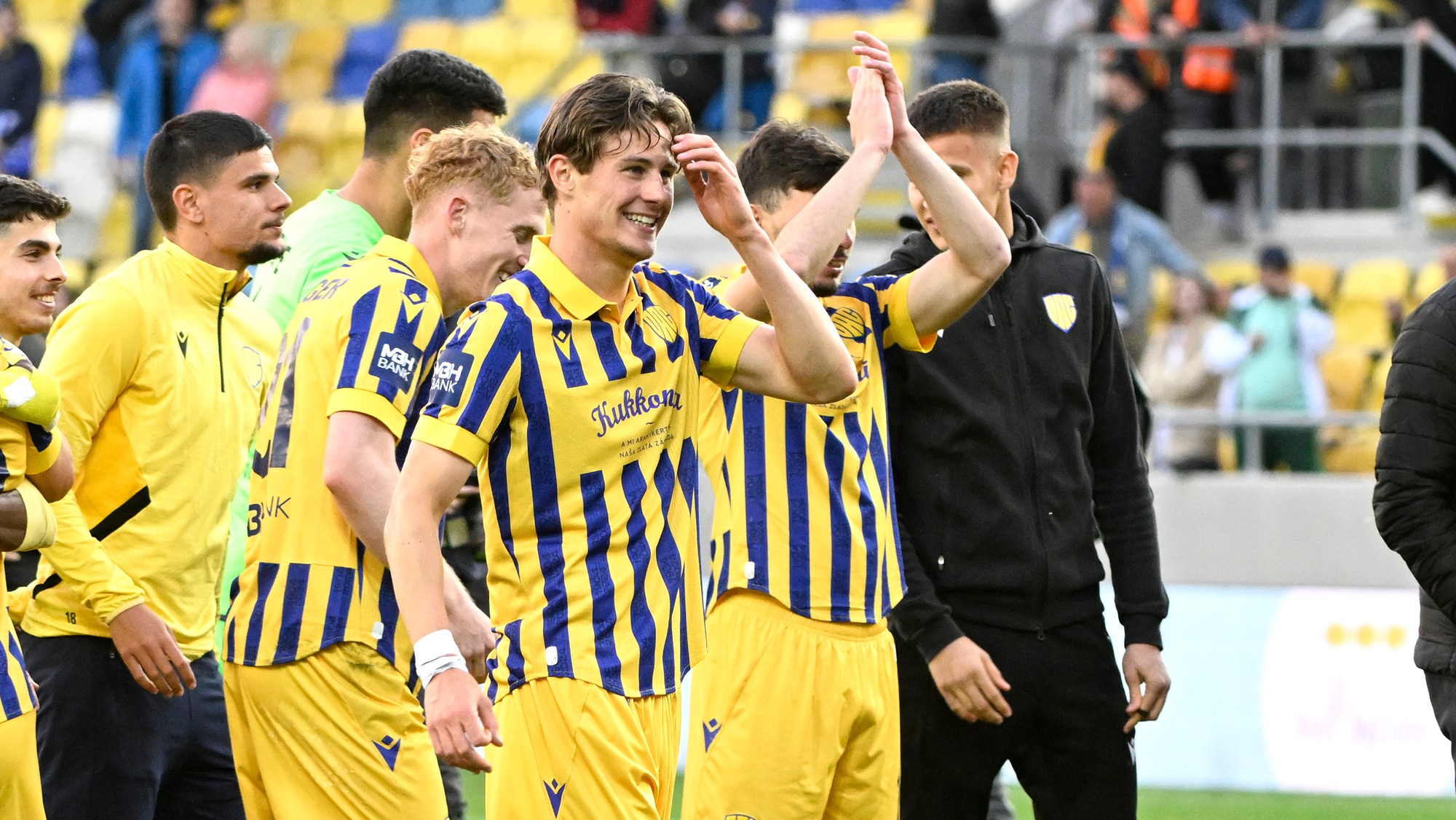 Futbalisti Dunajskej Stredy.