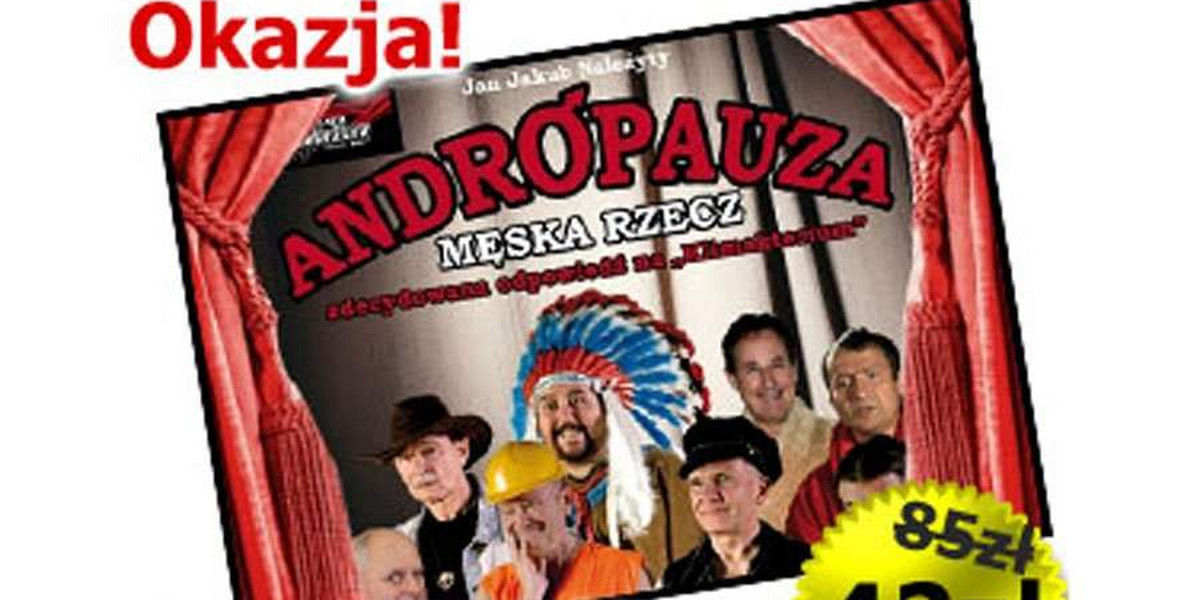 Pełna humoru komedia "Andropauza" w warszawskim teatrze Palladium