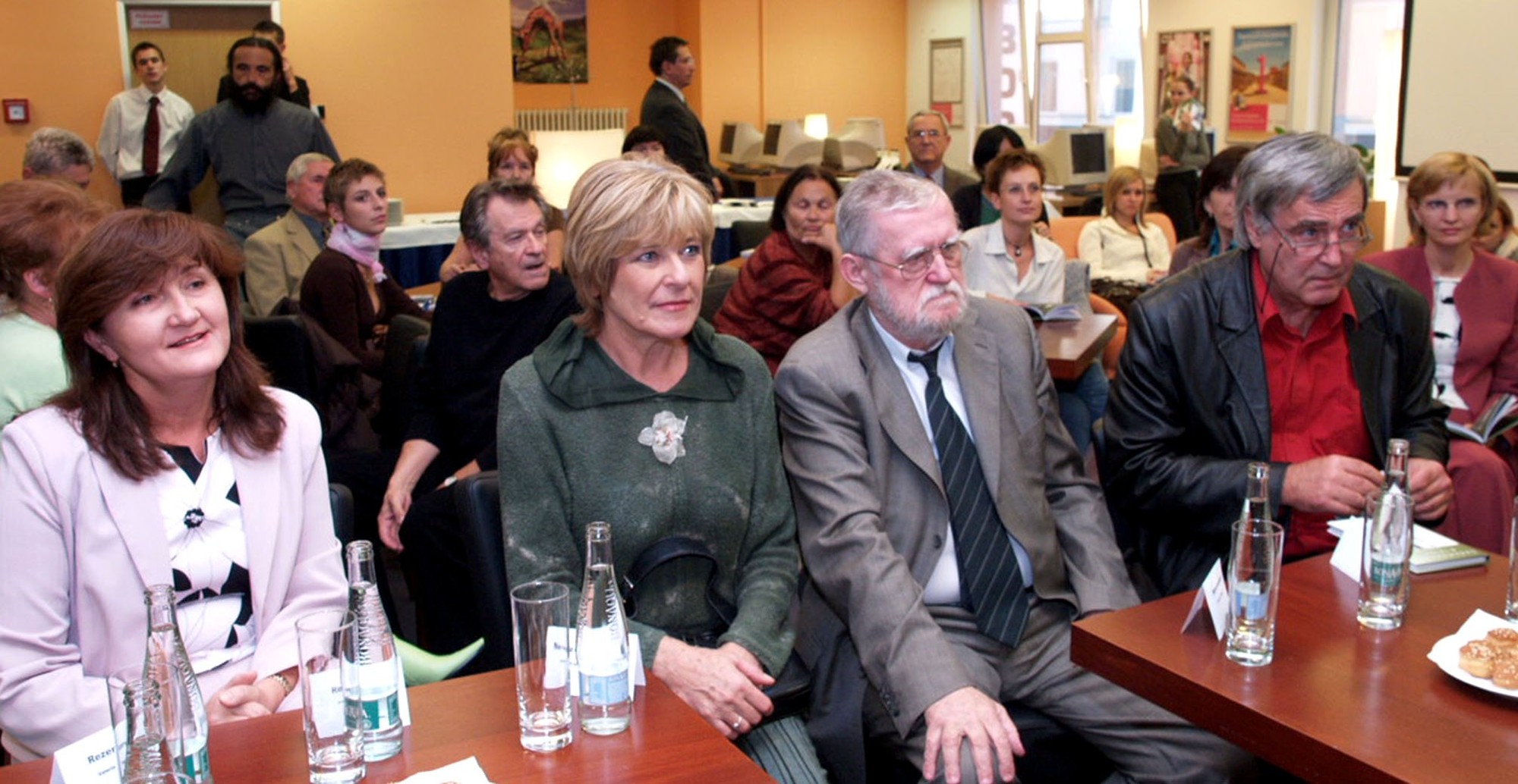 Glosátorka Oľga Feldeková a Ľubomír Feldek.