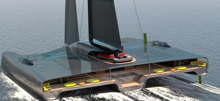 Zaprezentowano koncept zeroemisyjnego 40-metrowego trimaranu