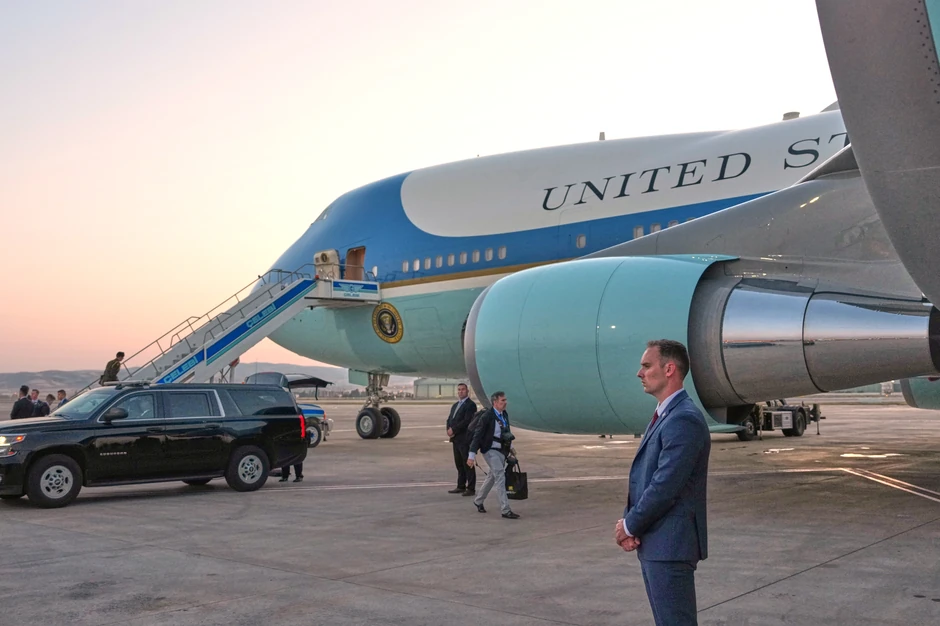 Predsednički avion Air Force One u Ankari 