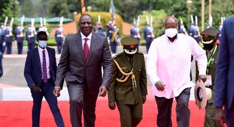 President of Kenya; William Ruto and President of Uganda: Yoweri Museveni