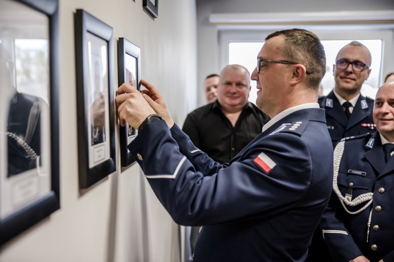 Pożegnanie komendanta powiatowego policji w Hajnówce