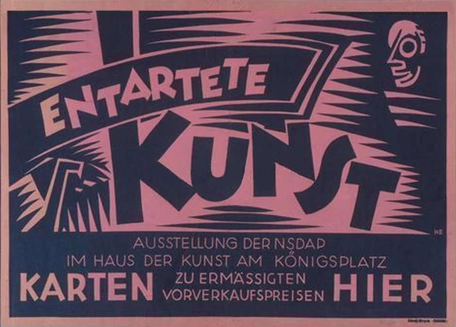 Plakat za izložbu izopačene umetnosti