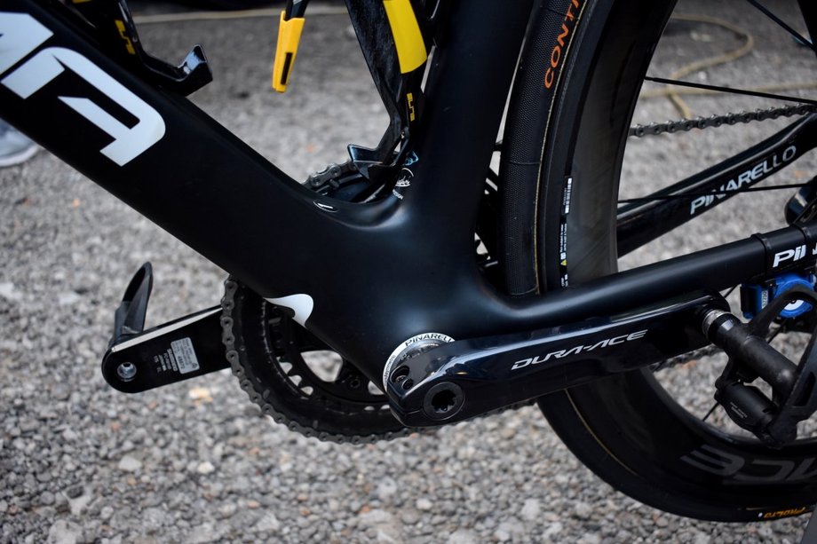 Rower Pinarello Dogma F10, na którym Walijczyk Geraint Thomas z Team Sky ściga się w Tour de France