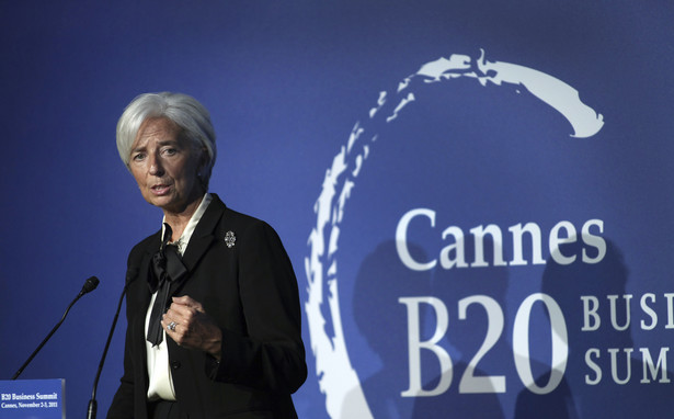 Christine Lagarde podczas szczytu G20 w Cannes. 2. listopada 2011