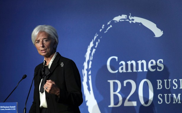 Christine Lagarde podczas szczytu G20 w Cannes. 2. listopada 2011