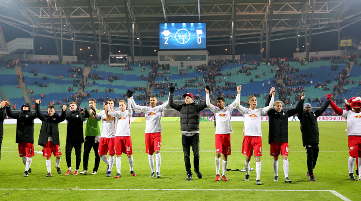 A lipcsei alakulat átmenetileg ismét a Bayern elé ugrott /Fotó: AFP