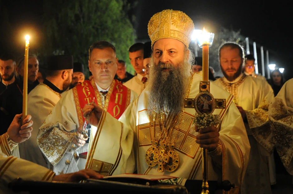 Porfirije na uskršnjoj liturgiji