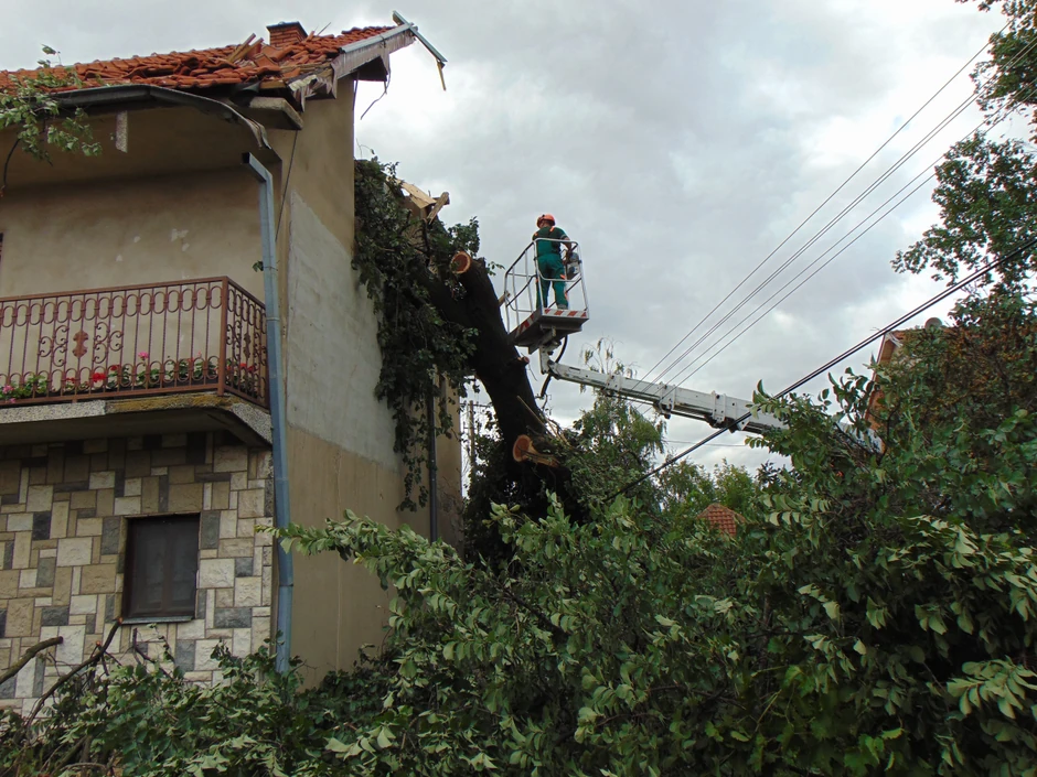 Brest pao na kuću u Donjem Međurovu