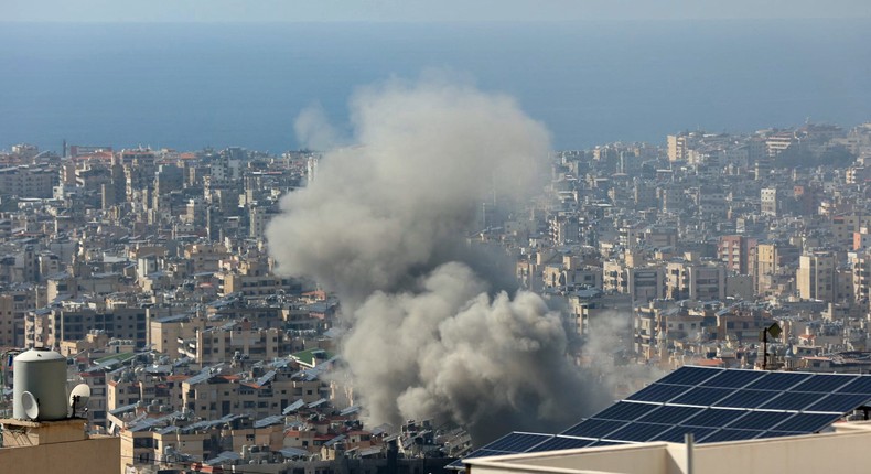 Israel has stepped up a campaign against Hezbollah in Lebanon with a series of air attacks in Beirut.AFP via Getty Images