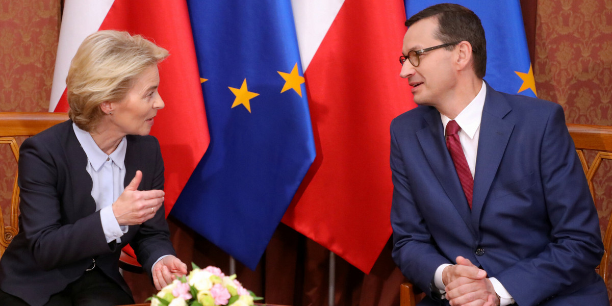 Premiera Mateusza Morawieckiego czekają trudne rozmowy z szefową Komisji Europejskiej Ursulą von der Leyen