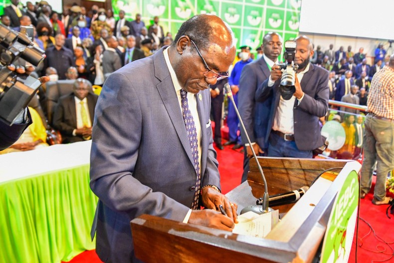 Outgoing IEBC Chair Wafula Chebukati
