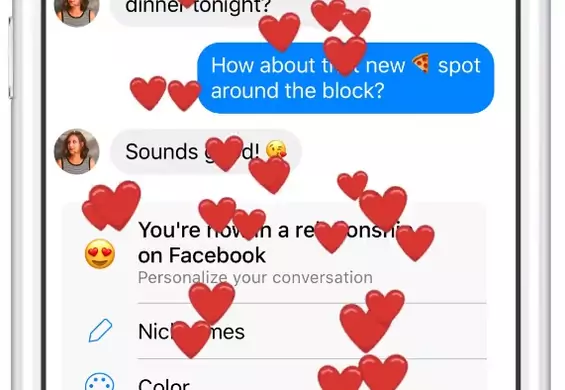 Nowa opcja Messengera na walentynki. Facebook wkroczy w wasz związek
