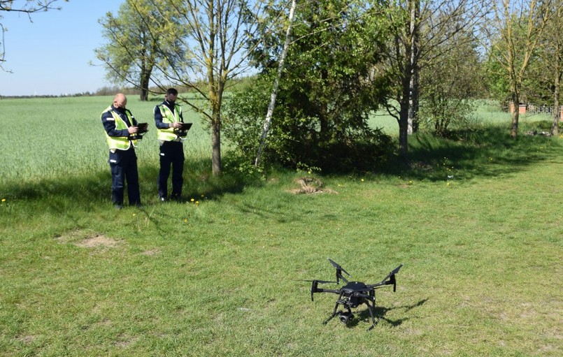 Dron w służbie policji