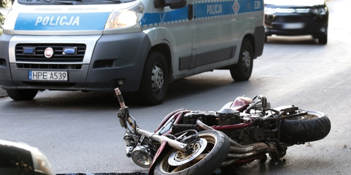 Pościg policji za motocyklistą