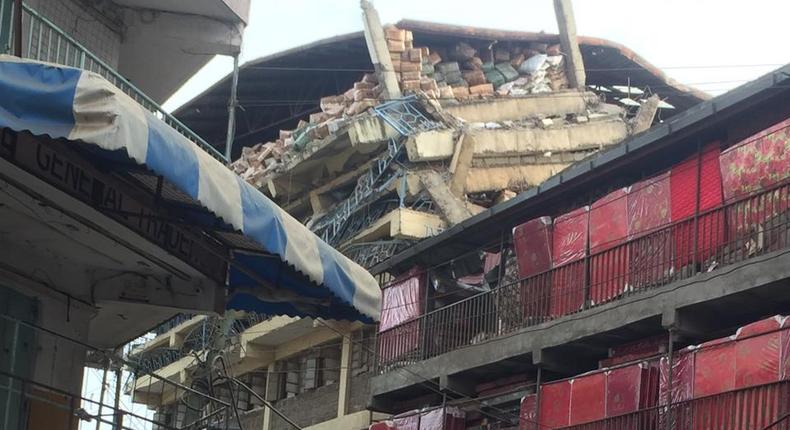 Building collapses in Nairobi's Kamukunji area