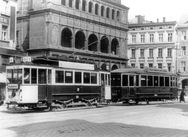 Wagon silnikowy z Berlina i doczepka z Wrocławia, Stary Rynek