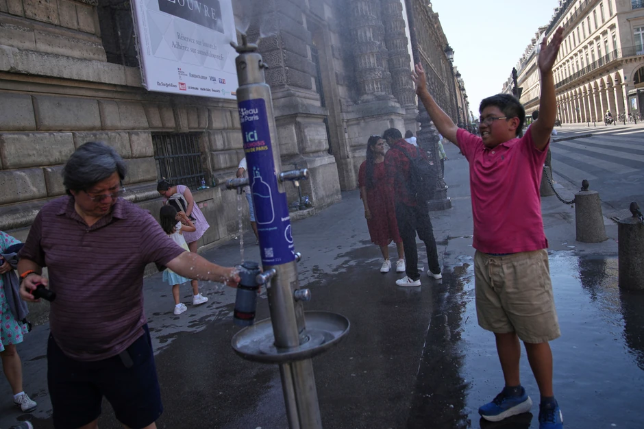 Pariz, Francuska, vrućine