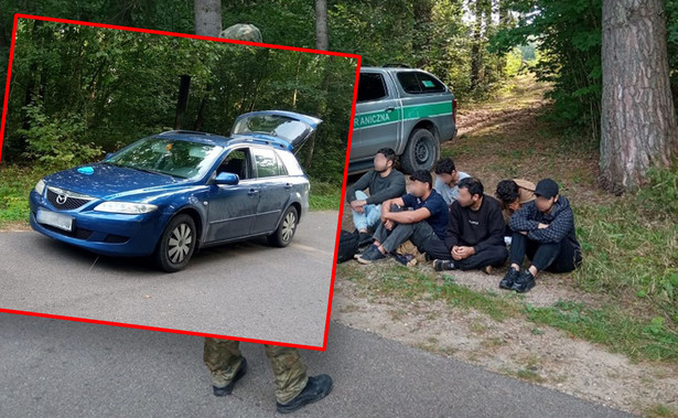 Mazda wiozła 6 imigrantów