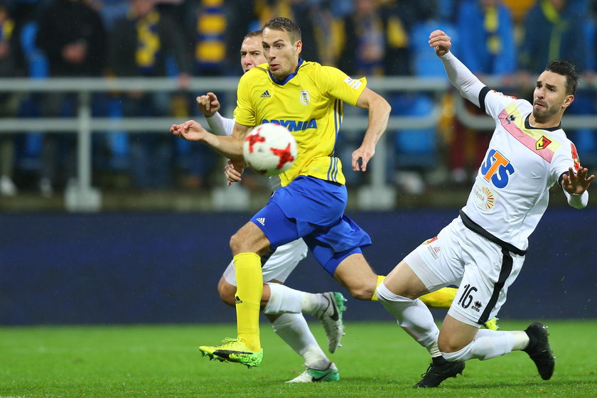 25.10.2017 CHROBRY GLOGOW - ARKA GDYNIA 1/4 FINALU PUCHAR POLSKI PILKA NOZNA
