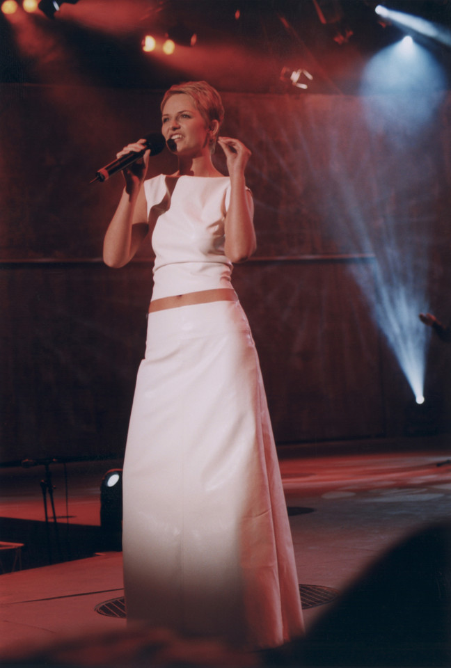 Kasia Stankiewicz w Opolu, 1999 r.