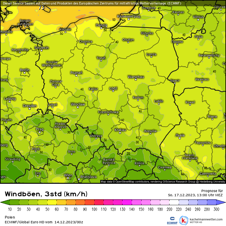 Miejscami, zwłaszcza nad morzem, da się we znaki silniejszy wiatr