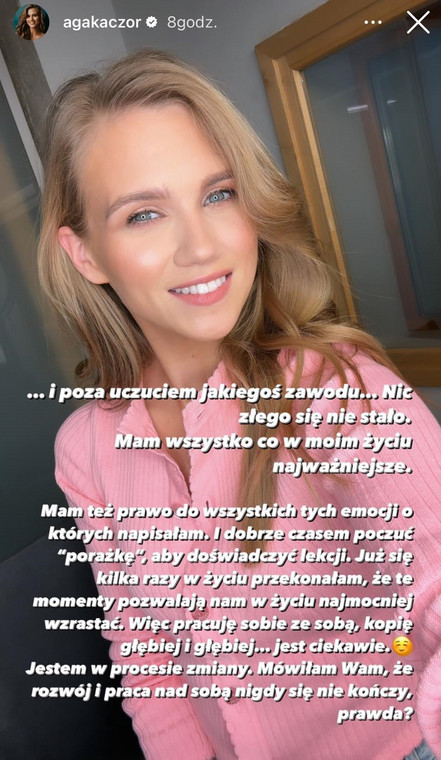 Agnieszka Kaczorowska-Pela na Instagramie