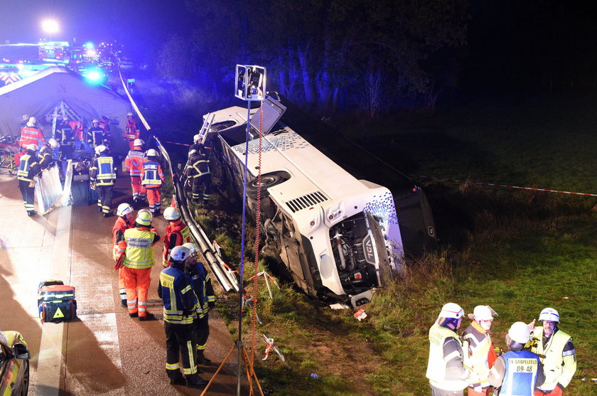 Wypadek polskiego autokaru pod Hamburgiem