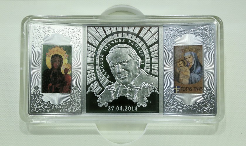 Moneta na kanonizację Jana Pawła II