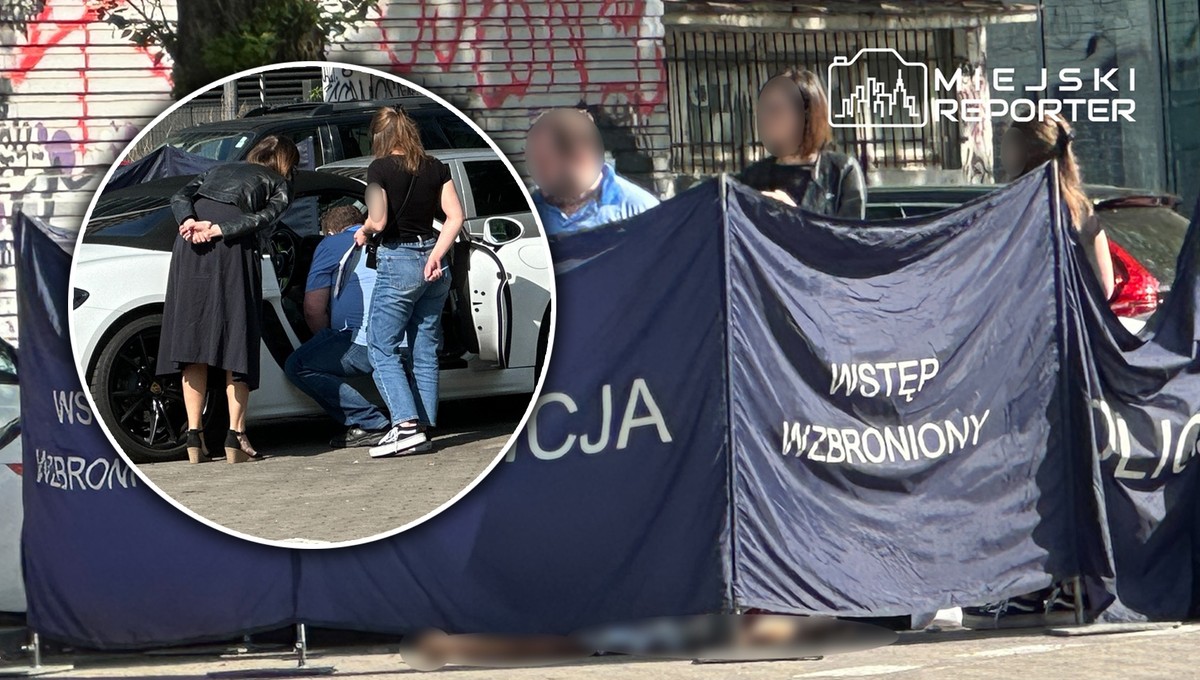 Śmierć w luksusowym porsche. Makabryczne odkrycie przy Alejach