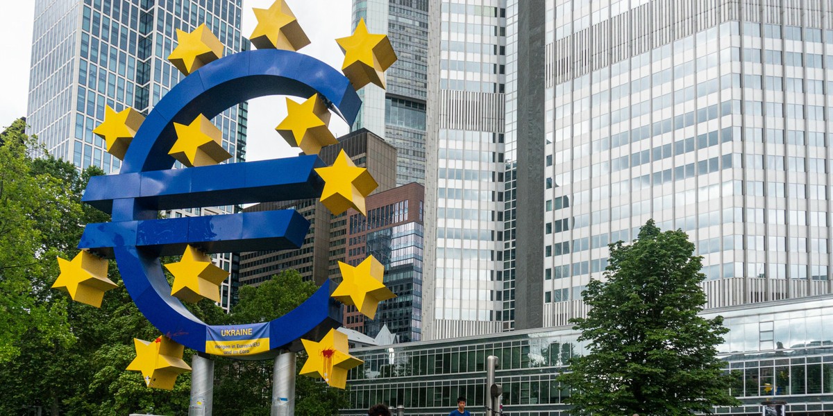 Frankfurt nad Menem gdzie mieści się siedziba Europejskiego Banku Centralnego