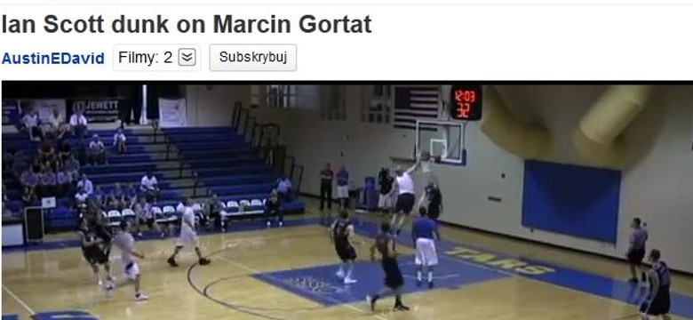 Licealista ośmieszył Gortata. Zapakował nad nim piłkę do kosza