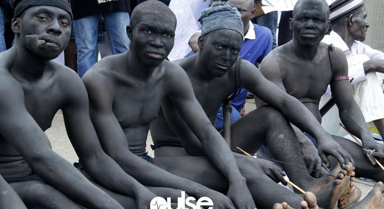 Abuja natives protest naked at National Assembly