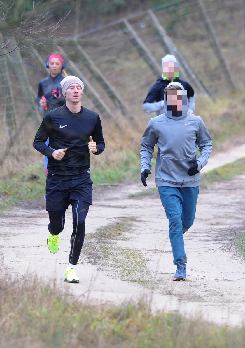 Lewandowscy dbają o formę nawet w Święta. ZOBACZ