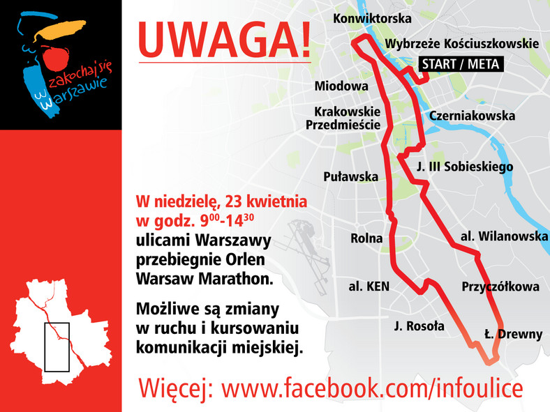 Trasa Orlen Warsaw Marathon
