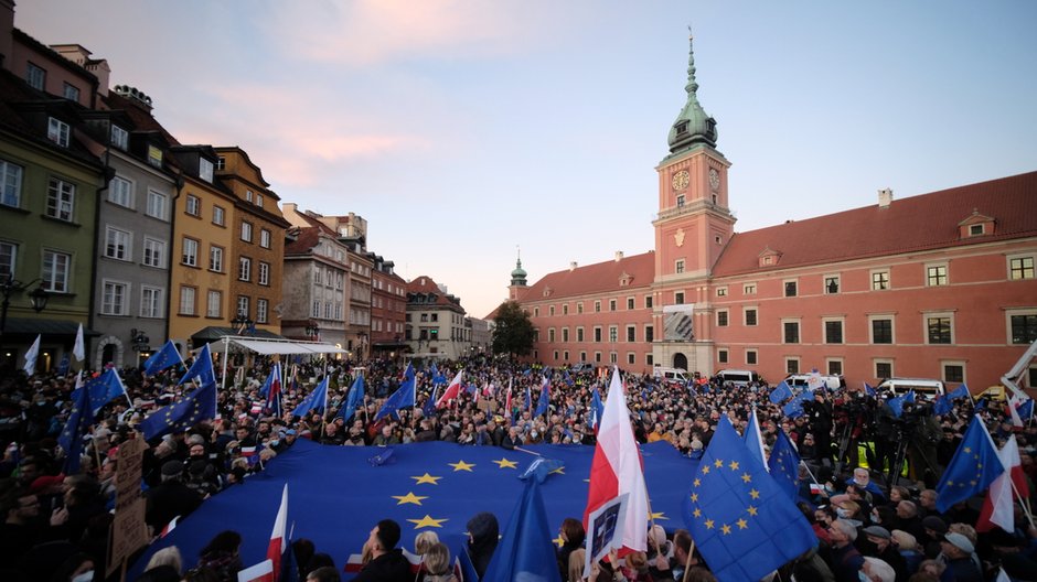 Protest w Warszawie