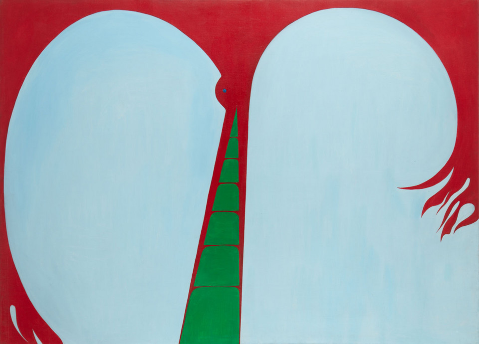 Aukcja "Sztuka Współczesna. Pop-art • Popkultura • Postmodernizm". Na zdjęciu: Jerzy Ryszard Zieliński "Jurry", "Obejmowanie" (1971)