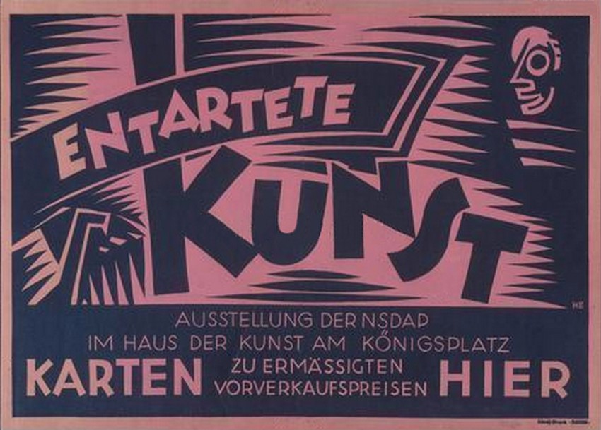 Plakat za izložbu izopačene umetnosti